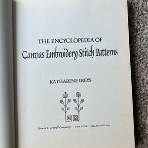 Vintage “The Encyclopedia of Canvas Embroidery Stitch Patterns” Hardcover